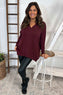 Charee V-Neck Jumper Wine