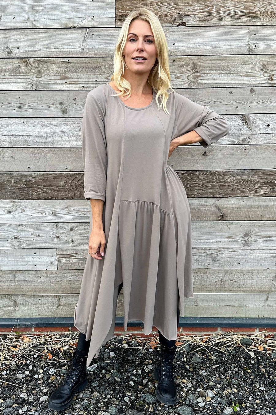 Jane Cotton Dress Mocha