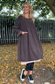 Joanna Needlecord Dress Cocoa