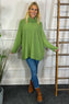 Jude Polo Neck Knitted Jumper Green