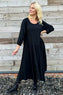 Jane Cotton Dress Black