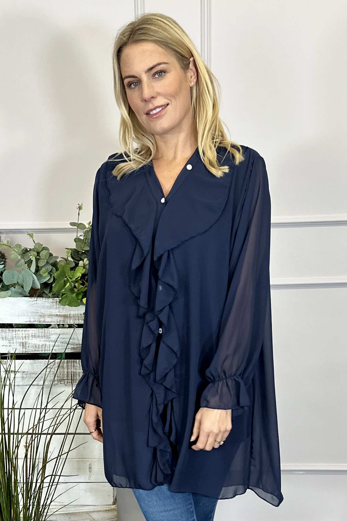 Dorota Shirt Tunic Navy