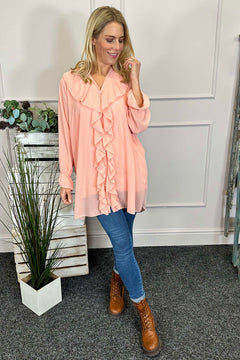 Dorota Shirt Tunic Pink