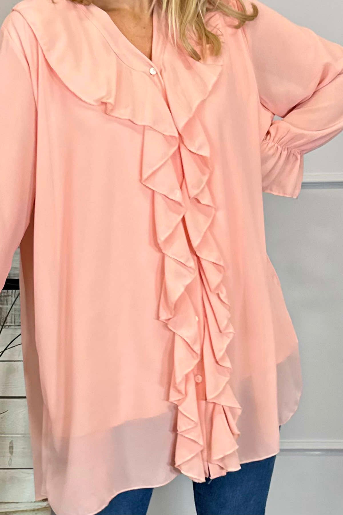 Dorota Shirt Tunic Pink