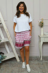 Sohan Print Shorts Fuchsia