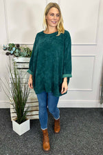 Kiera Button Detail Cord Top Jade Green Jade Green - Kiera Button Detail Cord Top Jade Green