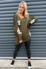 Valerie Flower Knitted Jumper Khaki