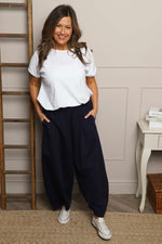 Coretta Trousers Navy Navy - Coretta Trousers Navy