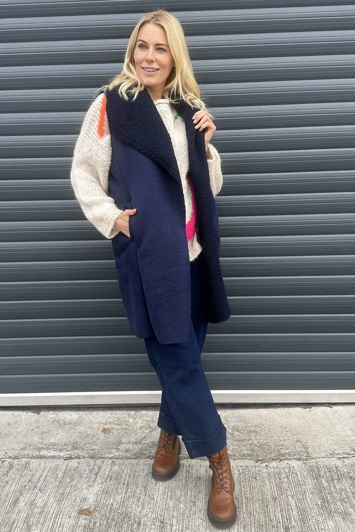 Sorcha Gilet Navy