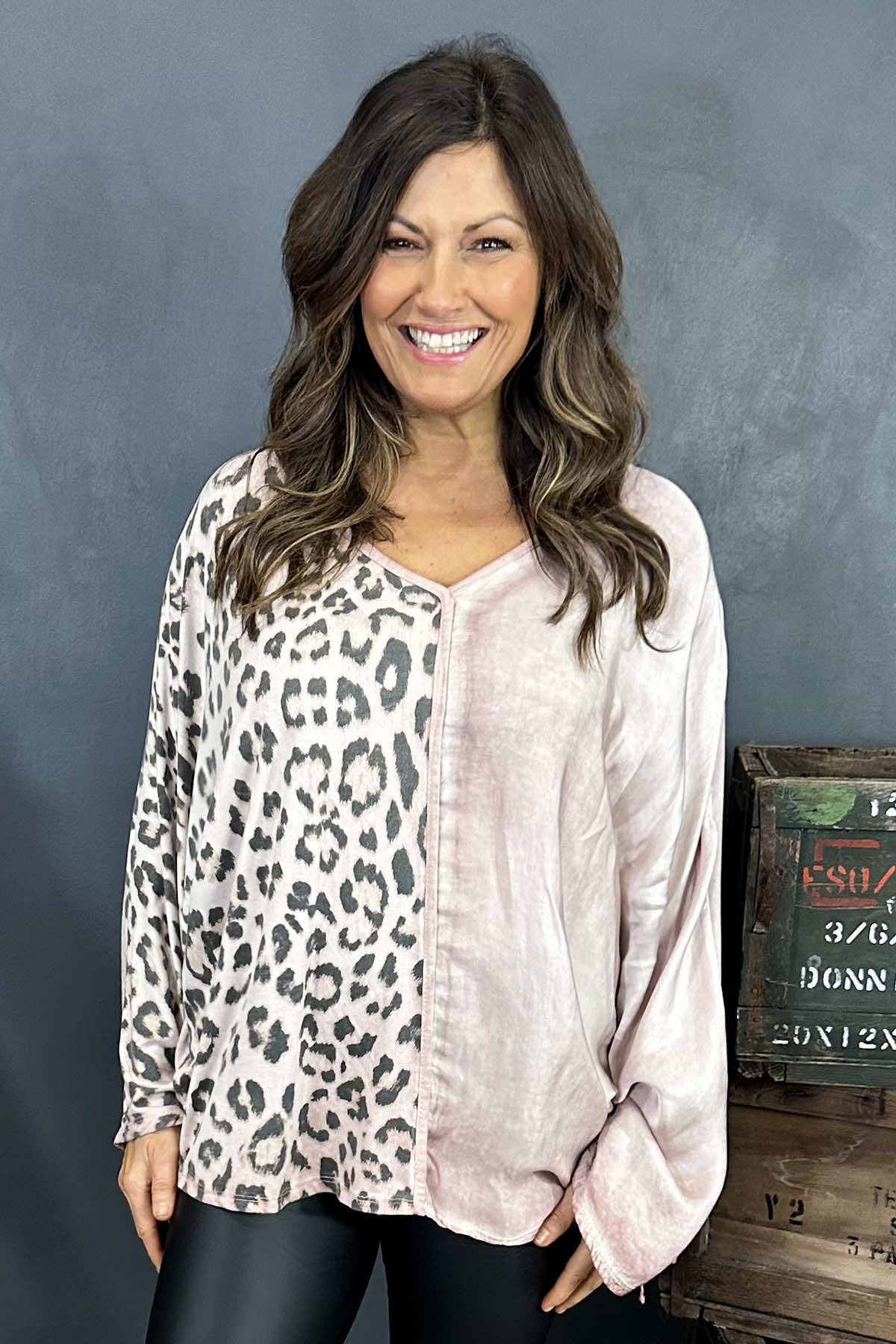 Rynata Leopard Top Pink