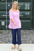 Elari Print Top Lilac