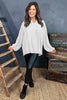 Aubrielle Smock Top White