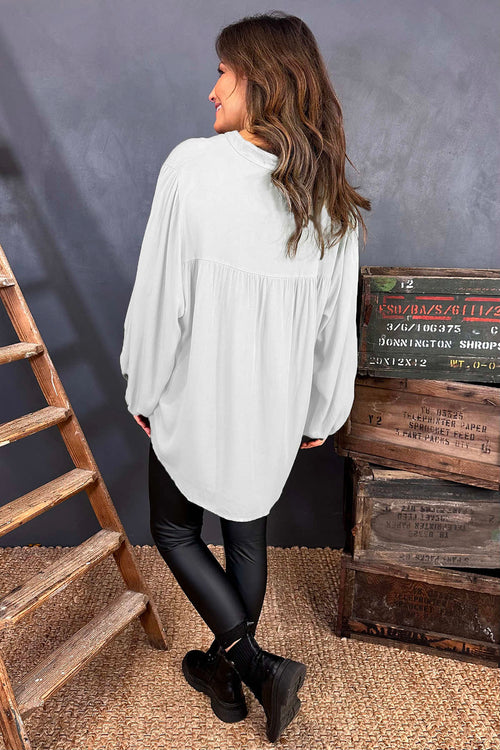 Aubrielle Smock Top White - Image 4