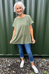 Darla Cotton Top Khaki