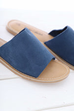 Rosa Leather Sandals Blue Blue - Rosa Leather Sandals Blue