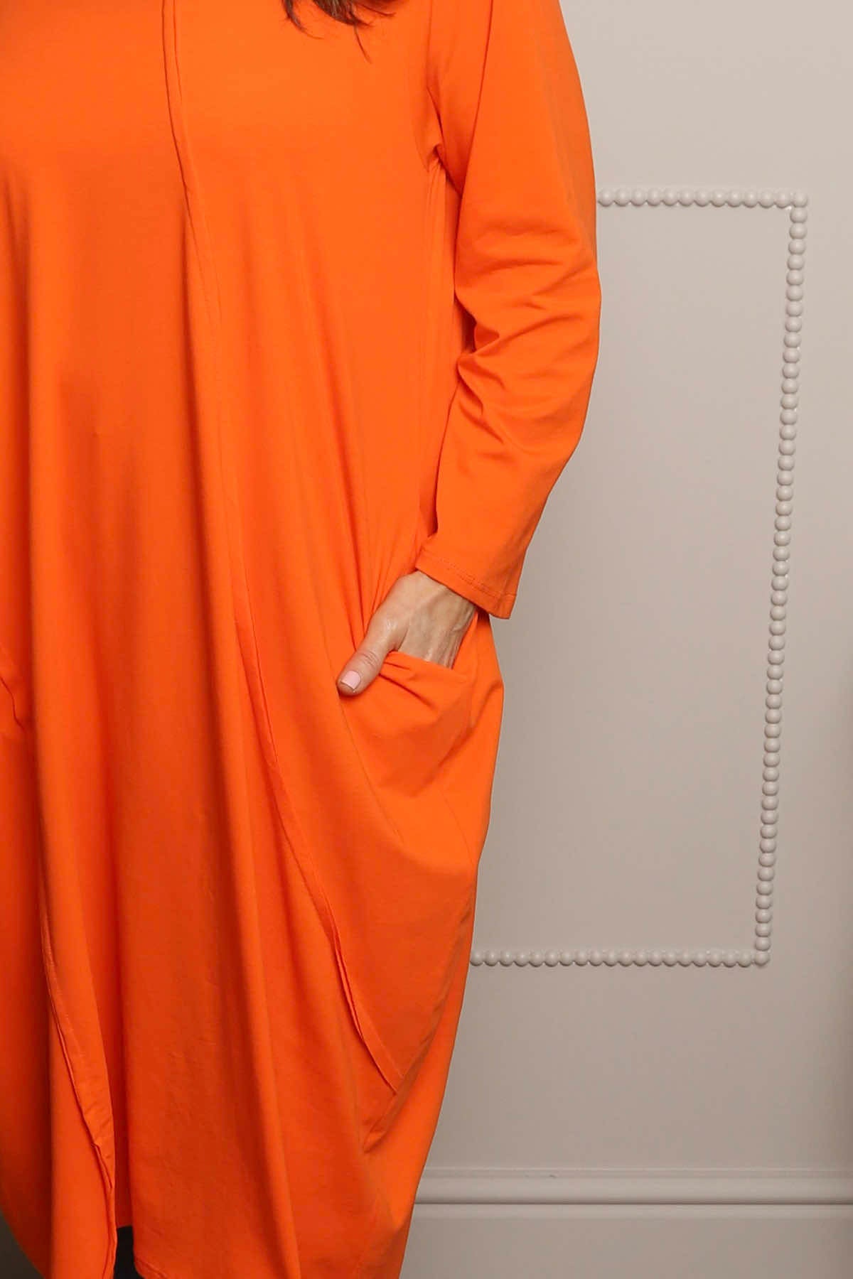 Alina Cotton Dress Orange