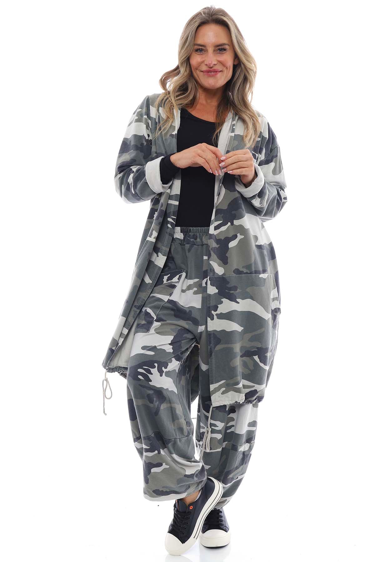 Olivia Camo Hooded Cotton Jacket | Kit and Kaboodal