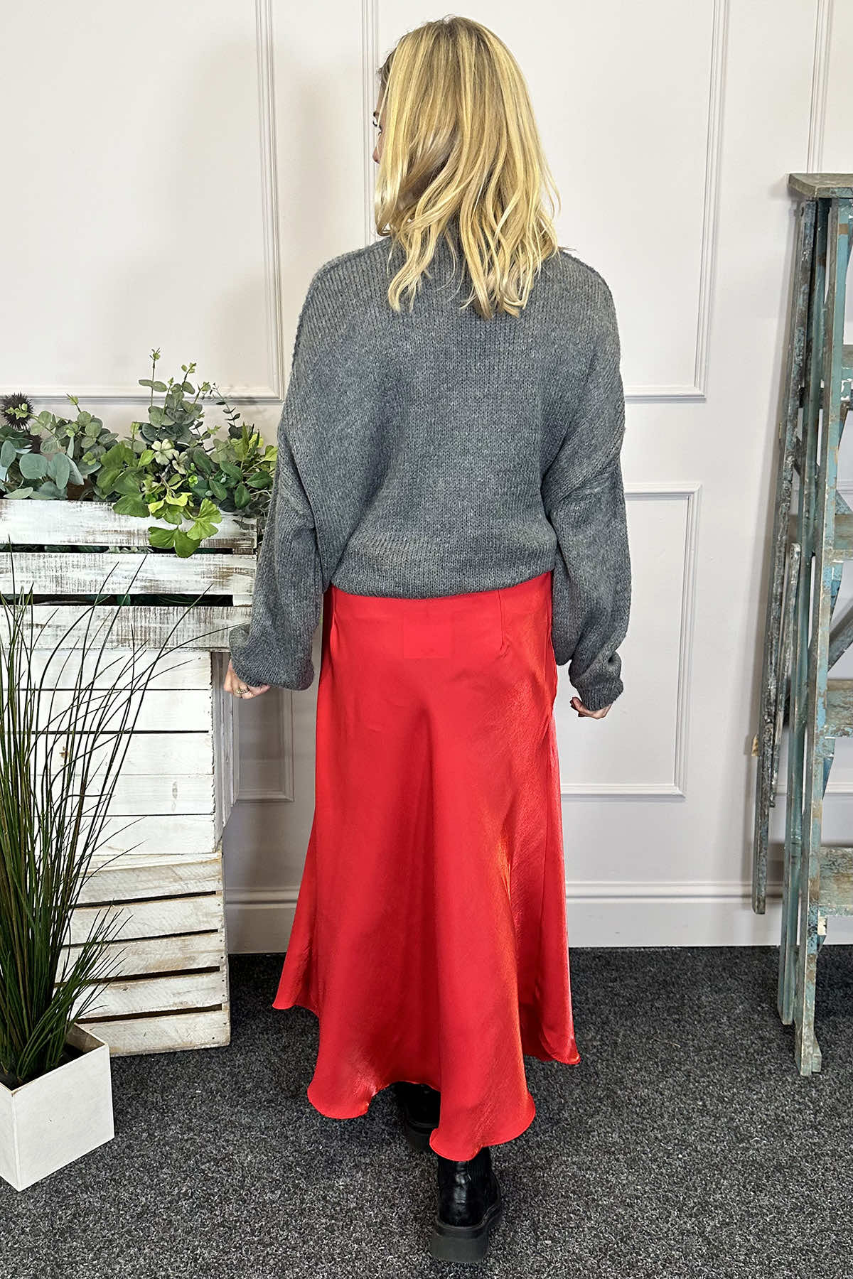 Candace Maxi Skirt Red