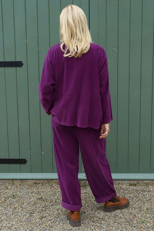 Kristen Needlecord Jacket Purple - Image 4