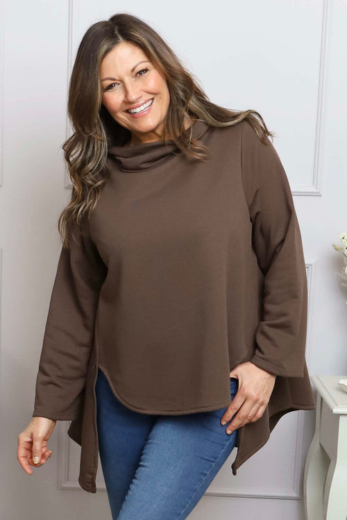 Courtney Cotton Top Cocoa - Image 1