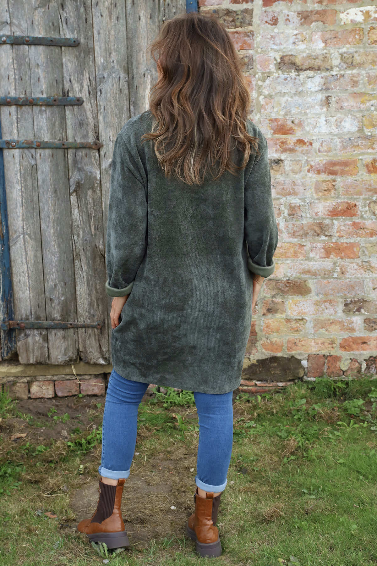 Ethel Cord Tunic Khaki