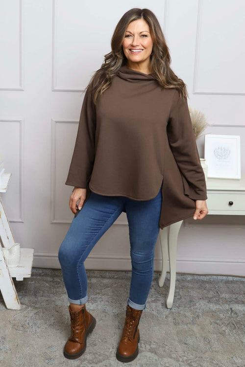 Courtney Cotton Top Cocoa - Image 2