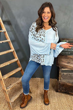 Rynata Leopard Top Blue Blue - Rynata Leopard Top Blue