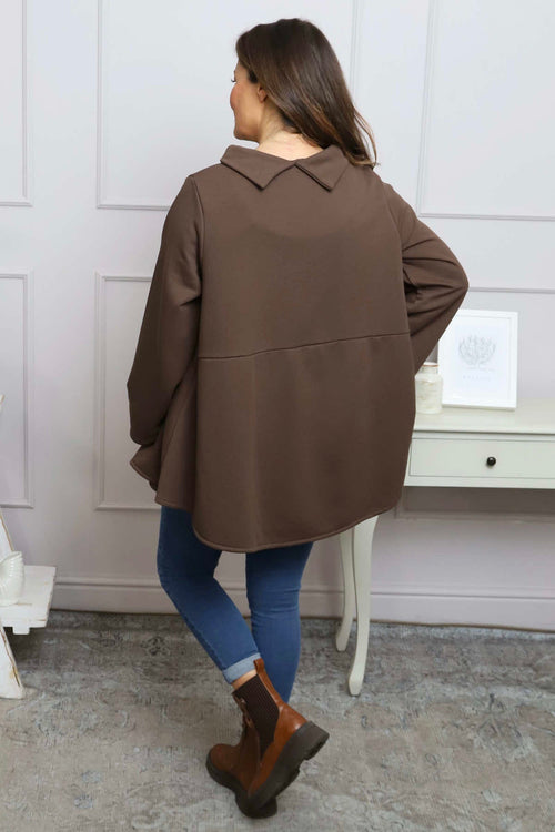 Courtney Cotton Top Cocoa - Image 4