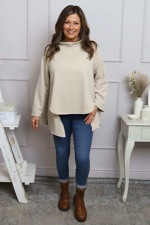 Courtney Cotton Top Stone - Image 1