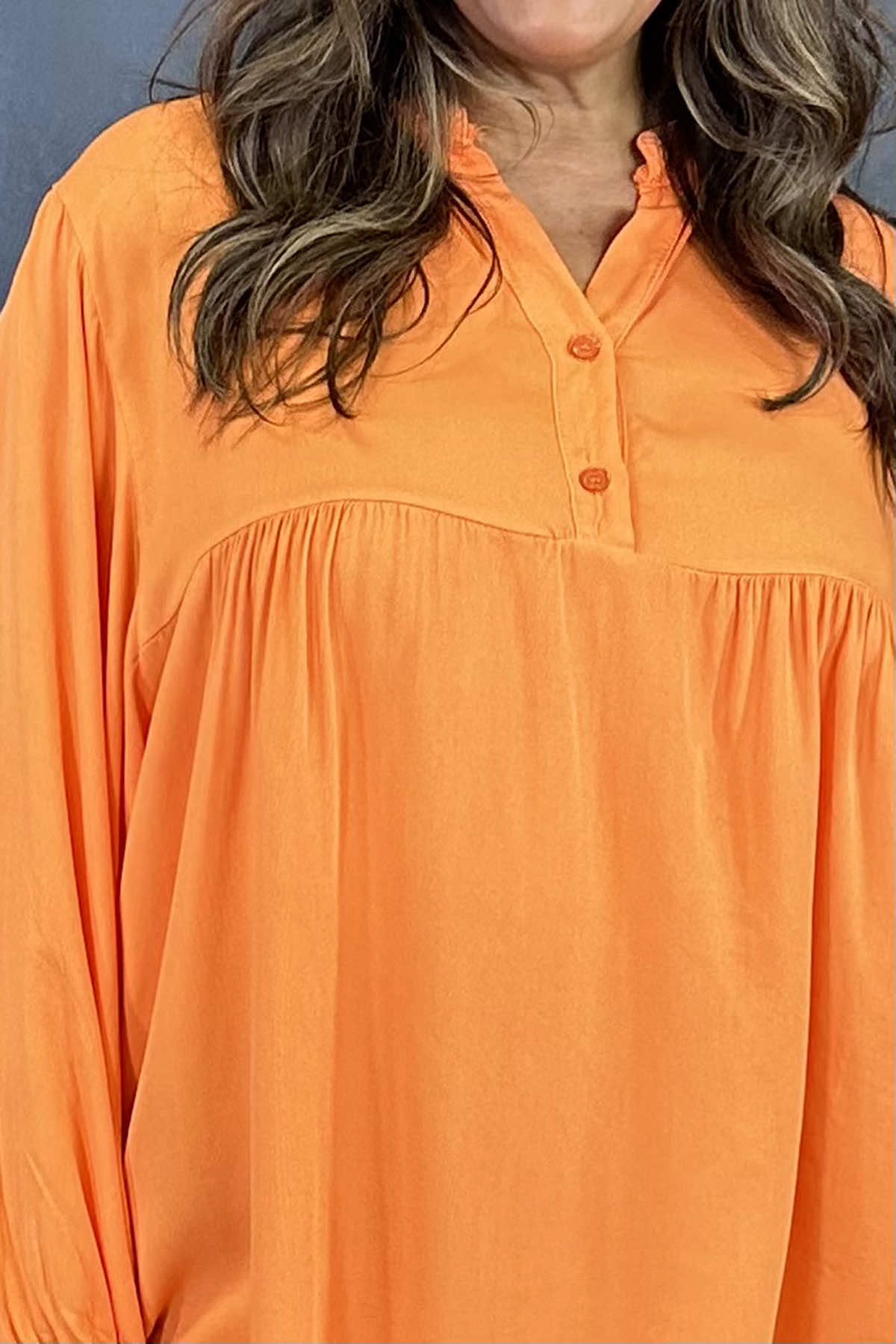 Aubrielle Smock Top Orange