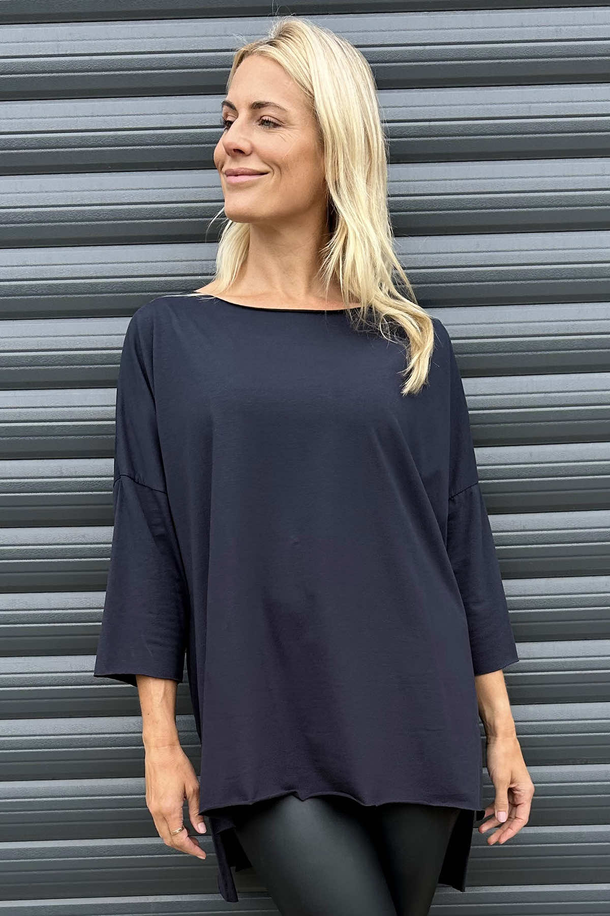 Betty Cotton Top Navy