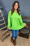 Aubrielle Smock Top Green