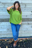 Stella Star Sleeve Knitted Jumper Olive
