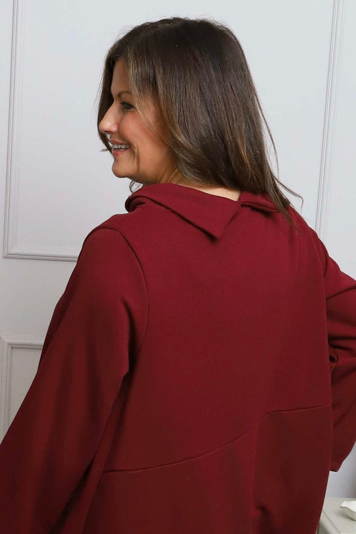 Courtney Cotton Top Wine - Image 3