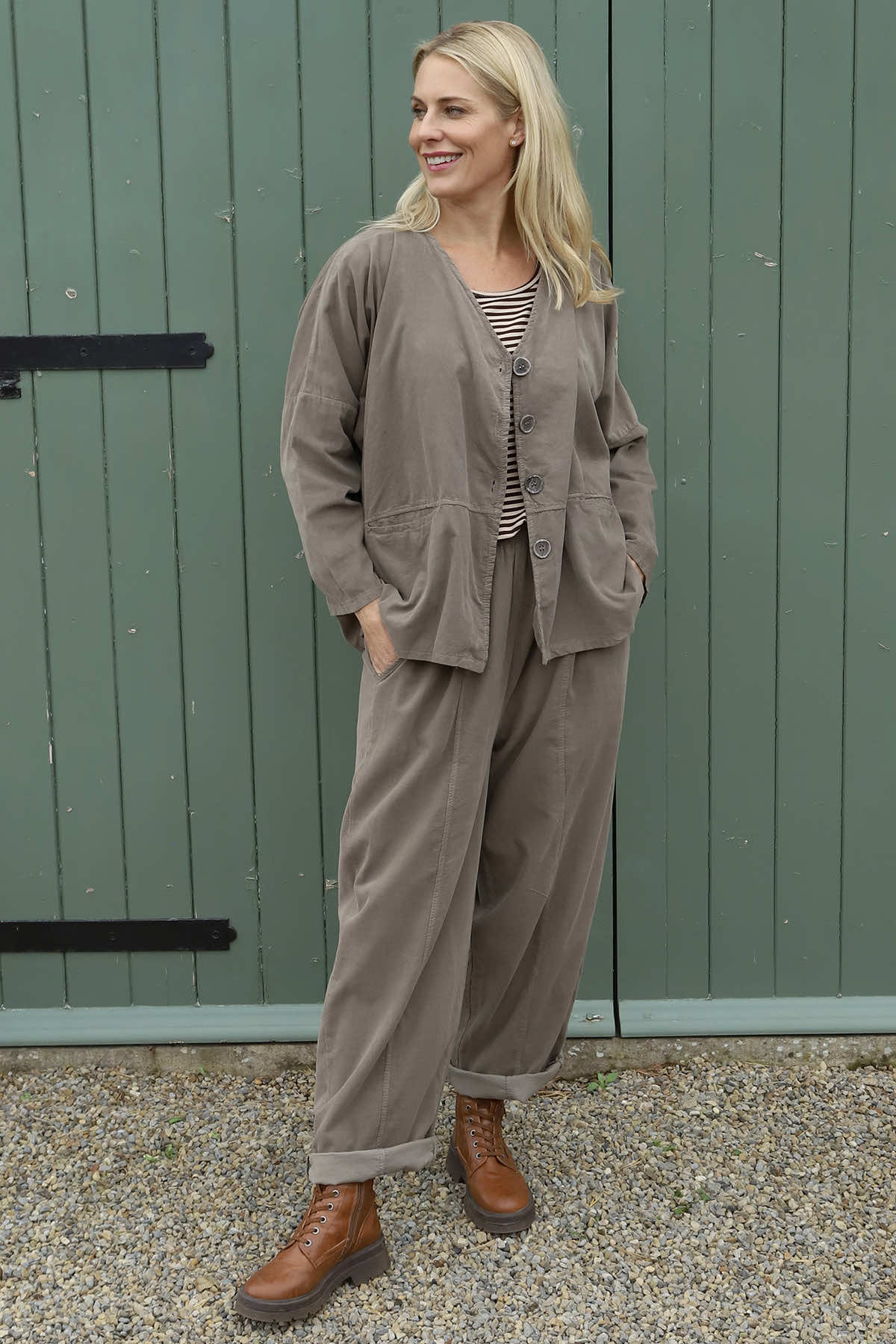 Kristen Needlecord Jacket Mocha