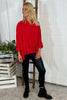 Margaux V-Neck Frill Top Cherry