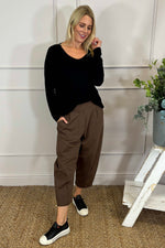 Rosie Two Pocket Cotton Trousers Nutmeg Nutmeg - Rosie Two Pocket Cotton Trousers Nutmeg