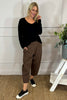 Rosie Two Pocket Cotton Trousers Nutmeg