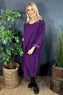 Ronette Needlecord Dress Purple