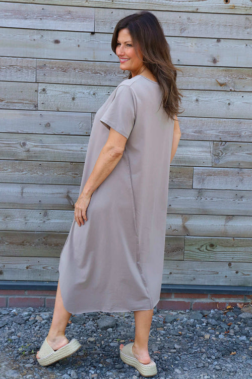 Samia Cotton Tunic Mocha - Image 4