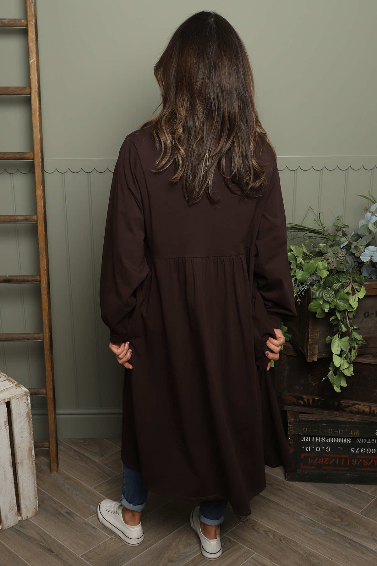 Eliza Cotton Dress Cocoa