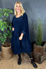 Ronette Needlecord Dress Navy