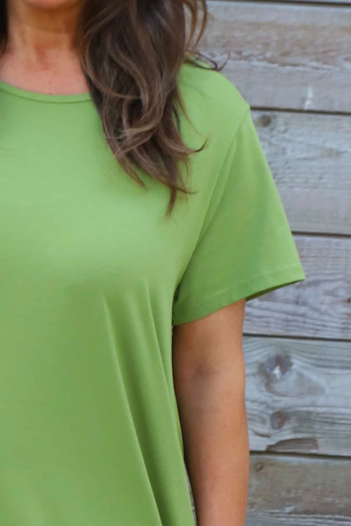 Samia Cotton Tunic Olive - Image 3