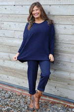 Ferne Pocket Knitted Jumper Navy Navy - Ferne Pocket Knitted Jumper Navy