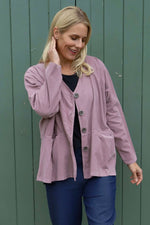 Kristen Needlecord Jacket Mauve Mauve - Kristen Needlecord Jacket Mauve