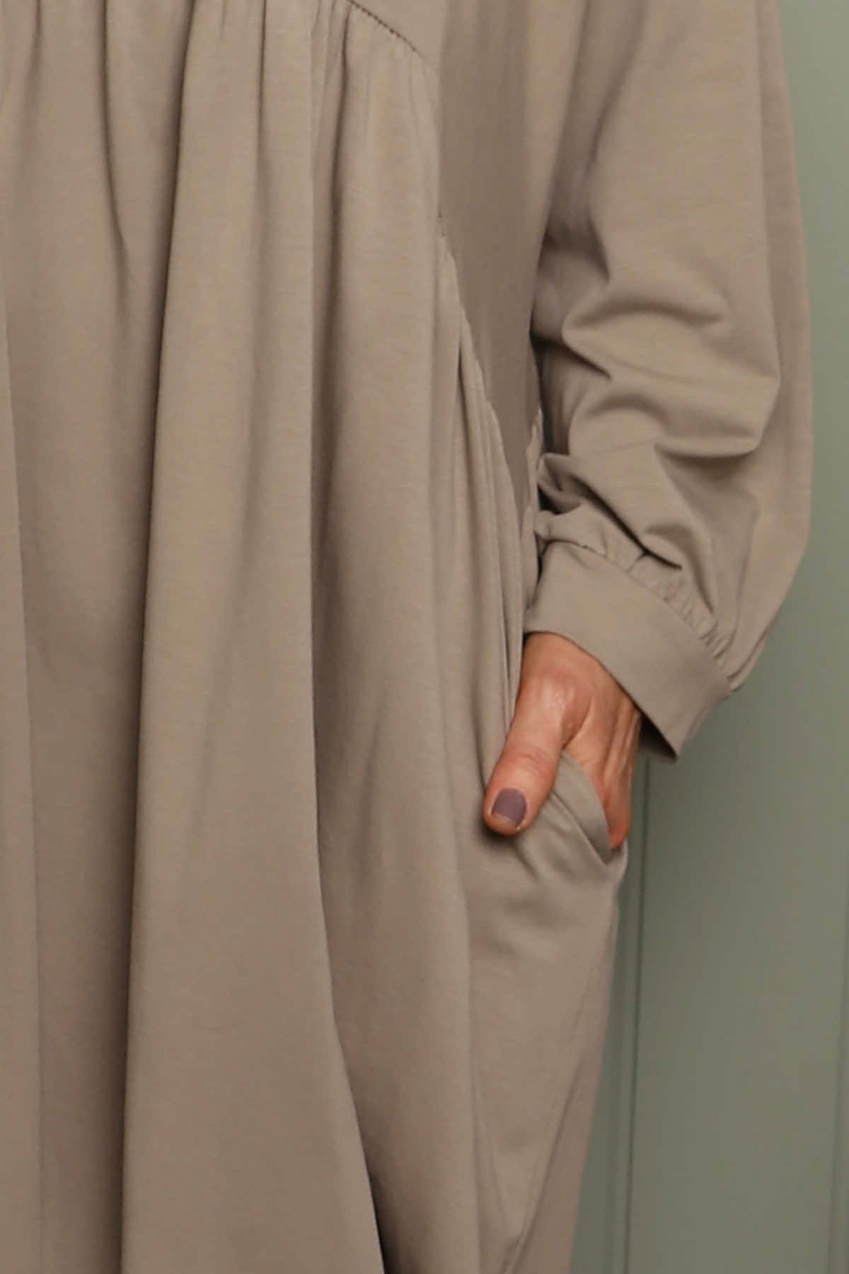 Eliza Cotton Dress Mocha
