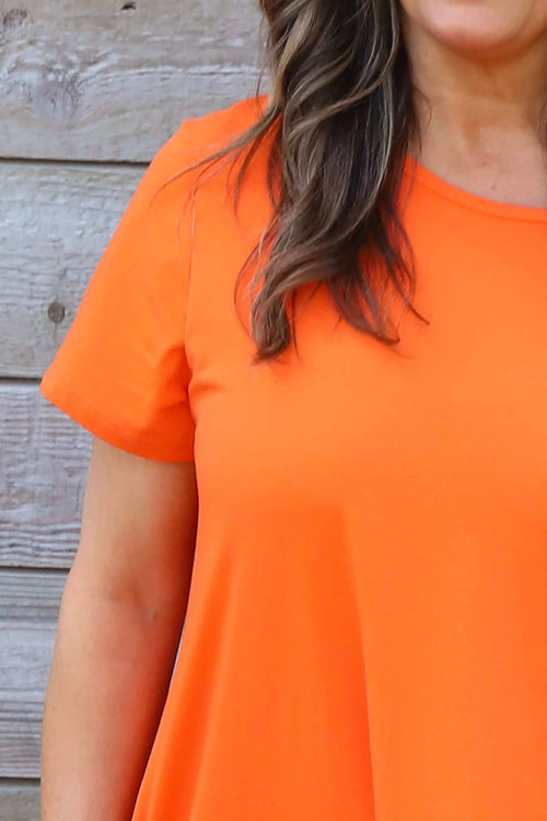 Samia Cotton Tunic Orange - Image 3