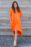Samia Cotton Tunic Orange