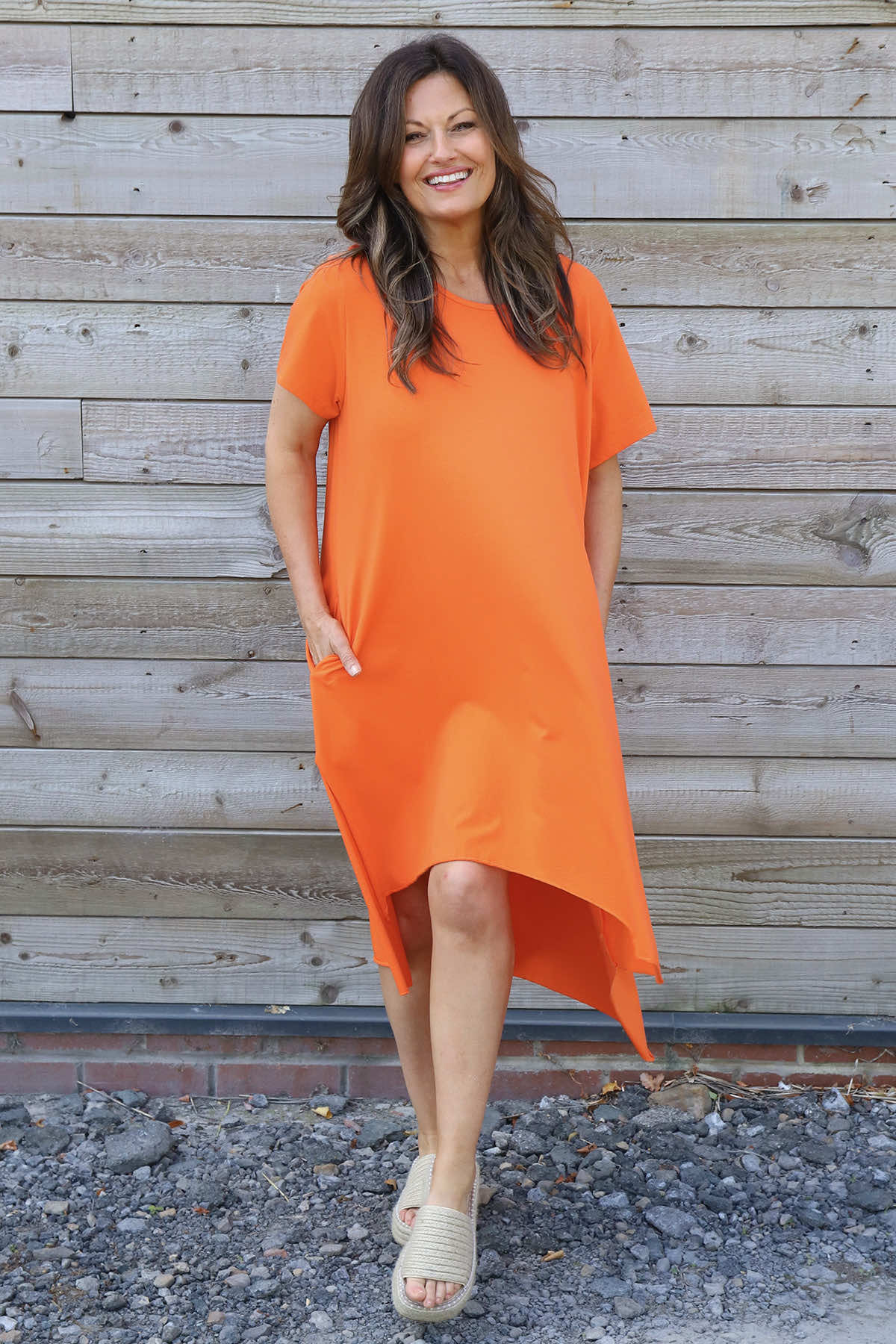 Samia Cotton Tunic Orange