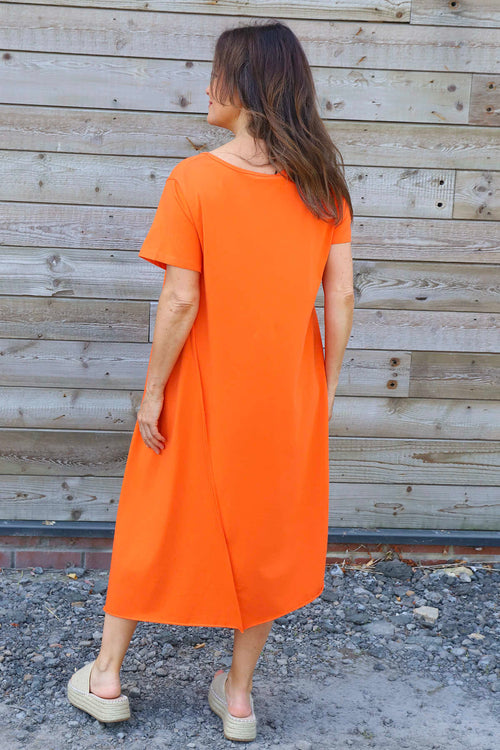 Samia Cotton Tunic Orange - Image 4